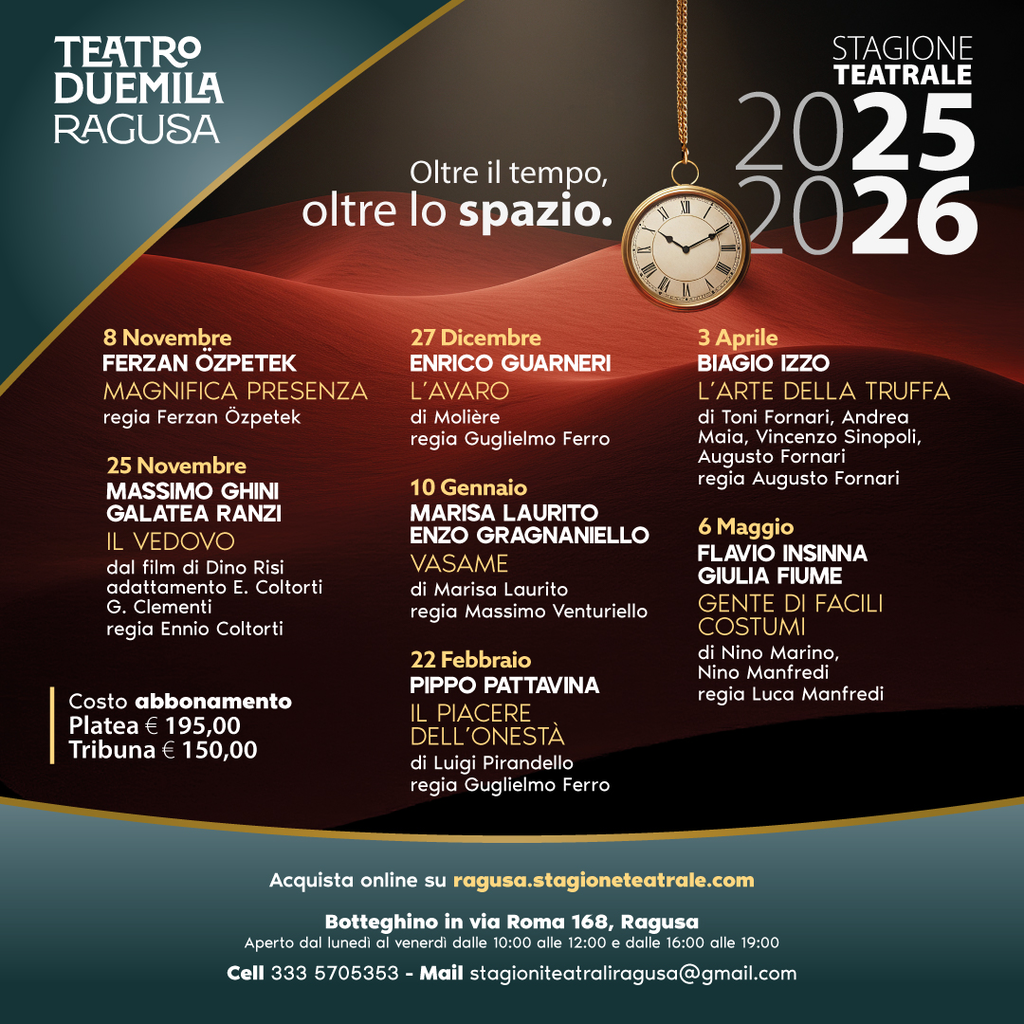 Stagione Teatrale Duemila 2025 2026