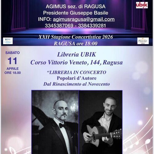 11 Aprile Ibla Classica "Libreria In Concerto "