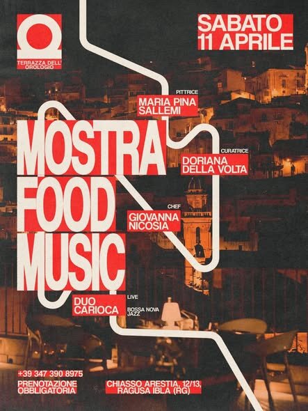 Eventi - Mostra Food Music - Terrazza Dell' Orologio - Ragusa Ibla