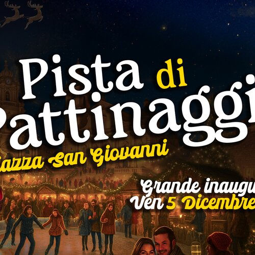 Pista di pattinaggio in Piazza San Giovanni