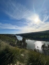 Trekking around St. Rosalia's lake