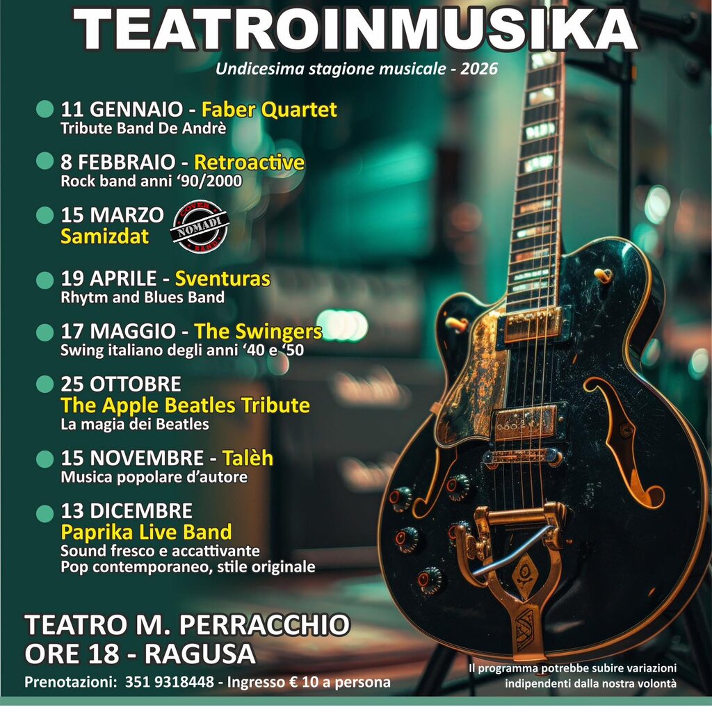 Stagione 2026 Teatro In Musika