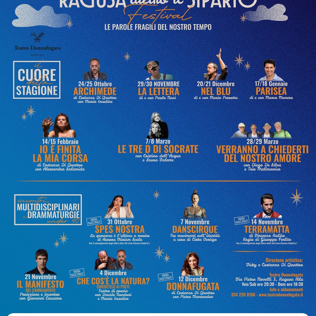 Io, è finita la mia corsa - Ragusa Dietro il Sipario Festival