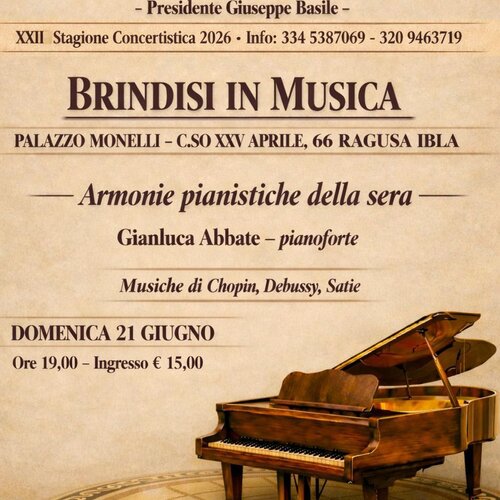 Armonie pianistiche della sera - Brindisi in musica
