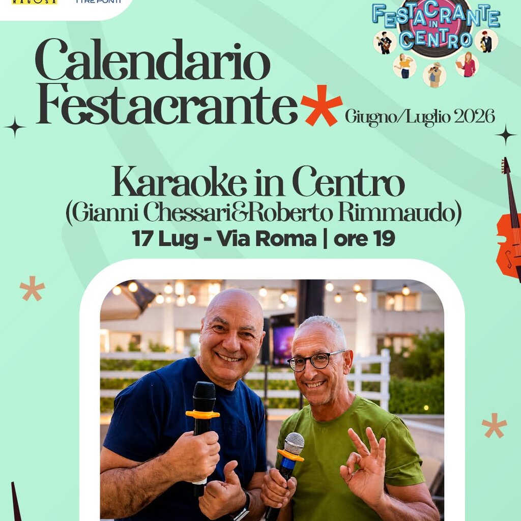Karaoke in centro - Festacrante 2026
