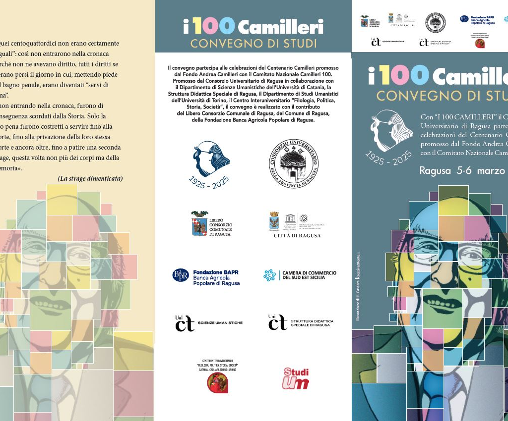 5 6 Marzo 2026 I 100 Camilleri Convegno Brochure 1