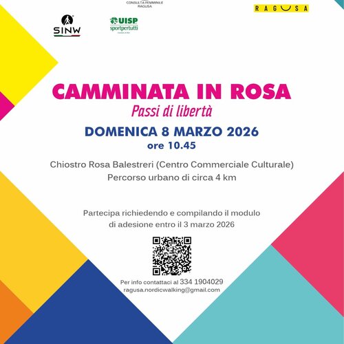 Camminata in rosa per l'8 marzo