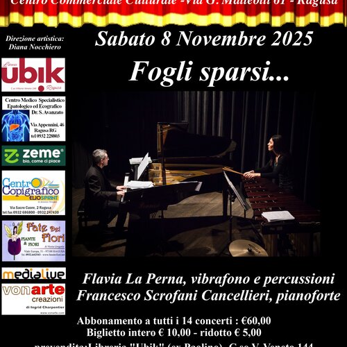 Fogli sparsi - Stagione Melodica 2025-2026 - 31° edizione Fogli sparsi - Stagione Melodica 2025-2026 - 31° edizione