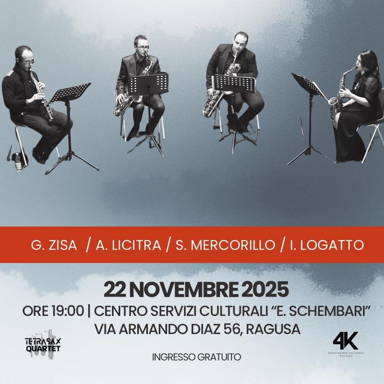 22 Nov Concerto Tetrasax Quartet Csc 22 Nov Concerto Tetrasax Quartet Csc
