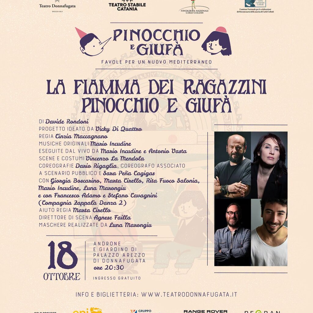 18 Ottobre 2026 La Fiamma Dei Ragazzini Teatro Donnafugata