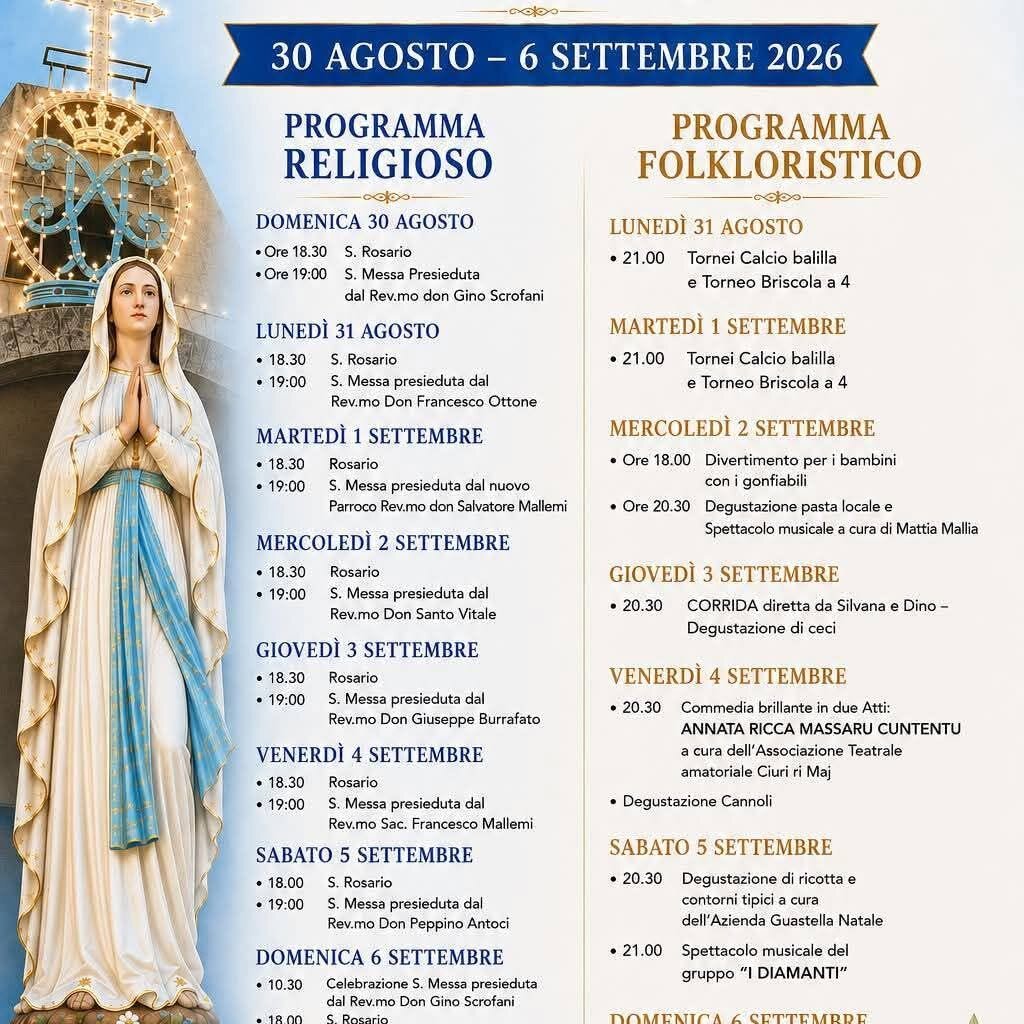 Festeggiamenti in onore della Beata Maria Vergine di Lourdes - San Giacomo